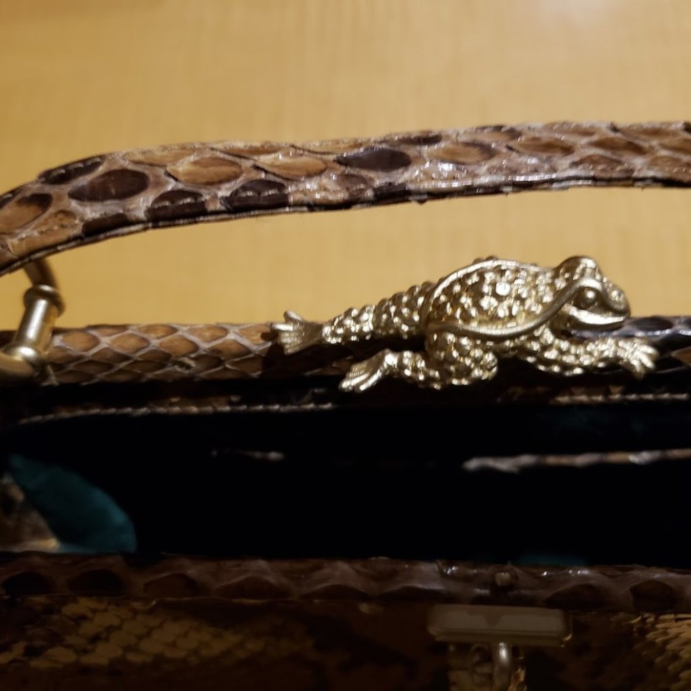 Barry kieselstein-cord snakeskin purse - Picture 8 of 9
